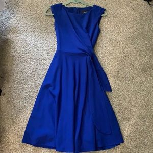 Royal blue Midi dress